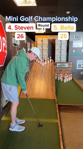 14K views · 77 reactions | Mini Golf Championship Round 1, 4. Steven vs 5. Bella 18 holes (Holes... #fun #minigolfer #crazygolfing #golfing #crazygolfcourse #minigolfers #crazygolfers #minigolfmarketing #golfer #family #crazygolfer #miniaturegolfcourse #familytime #minigolfmonday #golflife #hastingsadventuregolf #arcade #golfcourse #indoorminigolf #holeinone | One Golf | Facebook