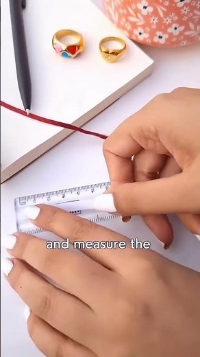 How to Measure Your Ring Size at Home | Easy Ring Size Guide (No Tools Needed!) #jewelryguide #ring