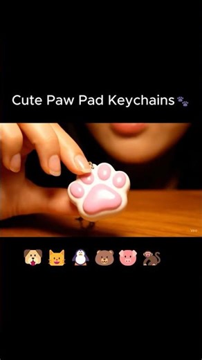 Cute Paw Pad Keychains🐾🐶🐱🐧🐻🐷🐒
