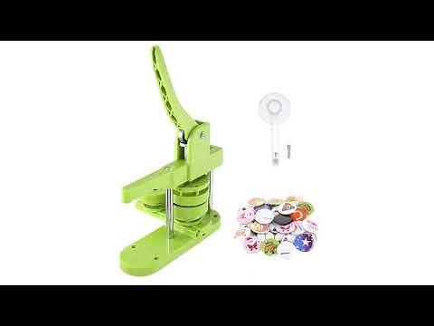 BEAMNOVA 58mm Plastic Button Maker Machine Sliding Round Pin Badge Maker Kit, 2.28 in (2-1/4 Inch)