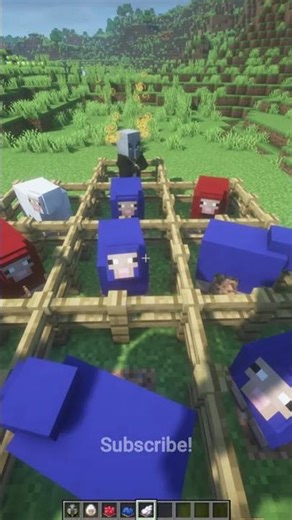 Minecraft tic tac toe #shorts #minecraft
