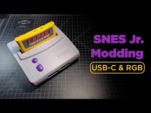 SNES Jr Modding: USB-C & RGB