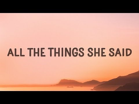 [1 HOUR 🕐] Tatu - All The Things She Said (Lyrics) Running through my head