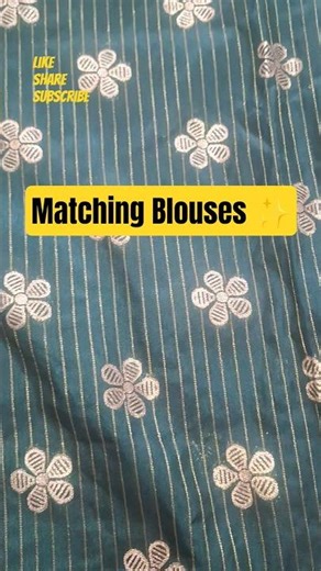 " Matching Blouses ✨"Trending Collection