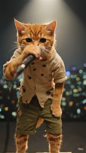 Rap battle with my homeless cat 😂😂 #comedy #rap #cat #humour #catshorts