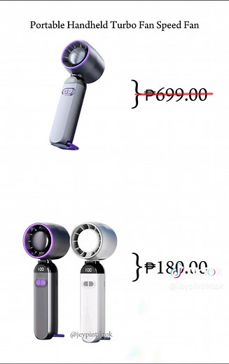 Grabe 180 nalang to, perfect ngayong summer. Portable Handheld Turbo Fan Speed Fan 100 SPEED #fyp #foryourpage #foryou #trend #trending #fashion #fashiontiktok #tiktokshop #affiliatemarketing #creatorsearchinsights #turbofan #speedfan #portablefan #handheldfan #fyppppppppppppppppppppppp