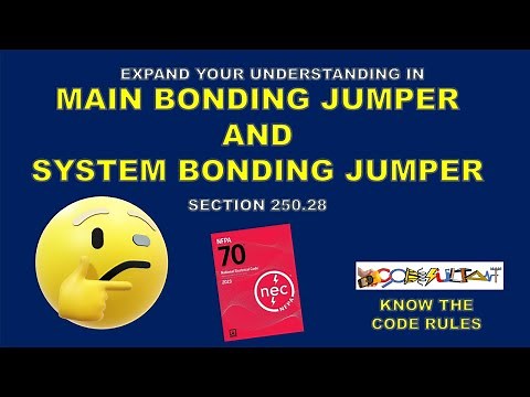 250 28 MAIN BONDING JUMPER AND SYSTEM BONDING JUMPER PART 1 NEC 2023