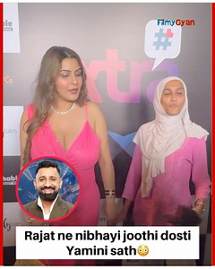 Jaha Yamini kar rahi hai Rajat ko support saamne aaya ke Rajat ne nibhayi hai unke saath joothi dosti 😳 #rajatdalal #yaminimalhotra #biggbossjiocinema | Filmygyan Viral