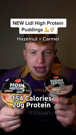 Thought I’d review the new Lidl High Protein Hazelnut and Caramel Puddings #lidl #aldi #protein #proteinyoghurt #proteinpudding