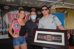 Photos: Mikaela Mayer Belted By WBO, Edgar Berlanga Honored