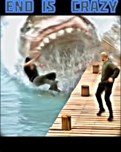 "Jonas Kicks Montes into the Megalodon 😱 | Epic Final Fight Scene | Meg 2: The Trench #shorts"