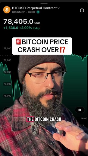 Bitcoin price crash is over? #crypto #bitcoin #greenscreen