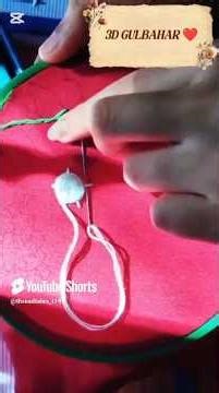 3D ROSE EMBROIDERY ❤️ #subscribers #viralvideo #viralshorts #3drose #3dart #bdnews24 #embroidery