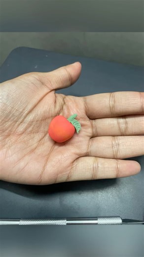Fruit Series #4 Diy Apple with Clay #viral #youtubeshorts #shorts