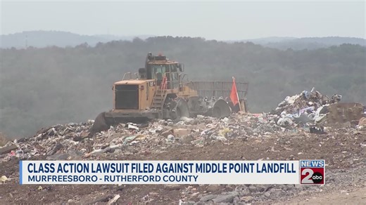 Class action lawsuit filed over Middle Point Landfill in Murfreesboro