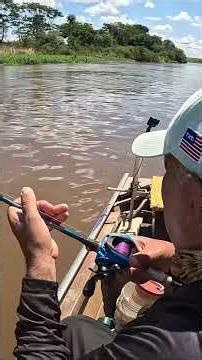 BARBADINHO com LAMBARI dentro da BOCA! #pescaria #barcopesqueiro #fishing #esportiva #pesca