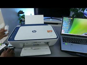 Installing Setup Ink Cartridges in HP Deskjet 2700e All-In-One Printer !!