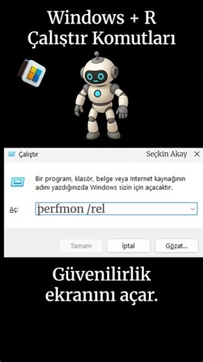 Windows+R Komutları (perfmonrel) #windows #perfmon /rel #run
