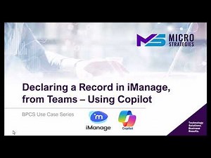 Revolutionize Your Workflow: iManage Integration with Microsoft Copilot & Teams | Micro Strategies