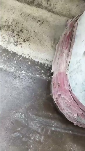 removing some old stained concrete