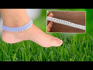 Crochet anklet tutorial step by step