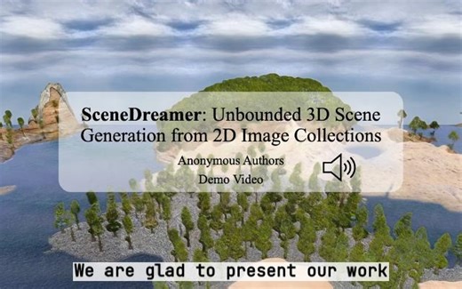 [Generate AI进展，合成大规模无界3D场景] 南洋理工大学提出SceneDreamer，使用2D图片训练、使用随机噪声生成多样化无界3D场景