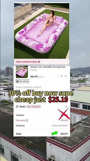 Affordable Inflatable Tanning Pool Review: XL Size for Summer Fun#inflatablepool