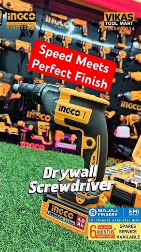 INGCO 20V Brushless Drywall Screwdriver Review | High Speed | Cordless Power Tool | Vikas Tool Mart