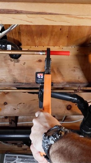 Home Repair Tutor on Instagram: "How to convert copper to PEX…I use brass adapters and Oatey H20 water soluble flux. This along with a properly prepped pipe makes the soldering easier. One big tip, in the video you might notice a copper strap holding the pipe. I purposely used that to angle the pipe upward and keep residual water from interfering with the soldering 👍🏽#plumbing #pex #bathroomremodel #homerenovation"
