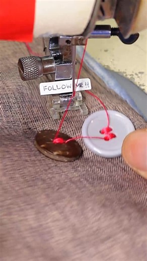 Button Sewing Tutorial Using Special Machine. #sewingtutorial #buttonmachine #sewingvideo | Jahitologi Jahitologi