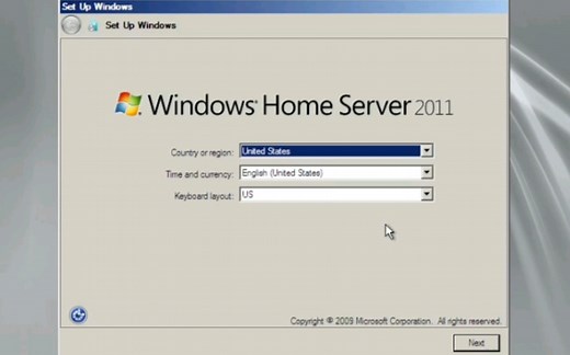 Windows Home Server 2011简单安装与体验