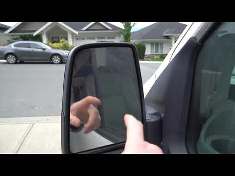 HOW TO REPLACE SIDE MIRROR INSERTS FORD TRANSIT