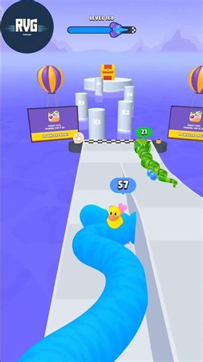 snake run 3d game part 168 new play win #gaming #snakegame