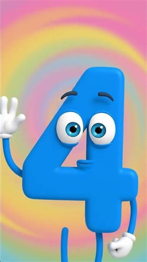 Number 4 Introduction for Kids | Learn Numbers 🔢 #shorts #kidslearning