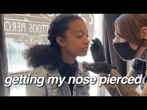Getting My Nose Pierced For the First Time! *I Was Nervous!!*