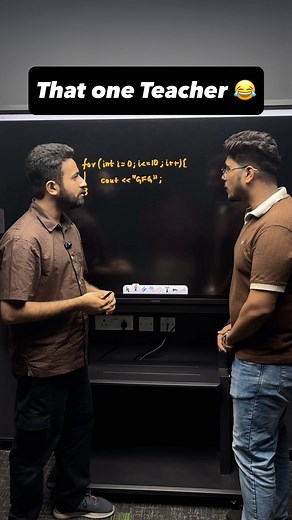 Raghav Garg on Instagram: "That one Teacher  Correction - 11 Baar hoga print  . . . #technologia #edtech #onlineteaching #gfg #coding #teaching #mentor"