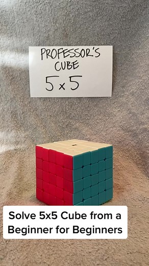 Intro to 5x5 Professors Cube #fyp #foryou #foryoupage #rubiks #rubikscube #5x5