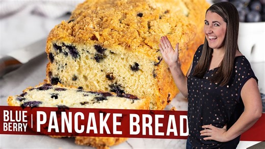 How to make blueberry pancake bread
