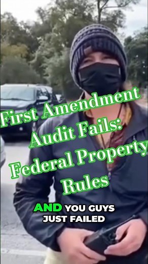 First Amendment Audit Fails: Federal Property Rules #shorts #FirstAmendmentAudit #KnowYourRights