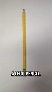 How to build a LEGO pencil #lego #tutorial #pencil