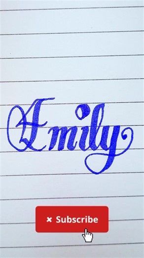 “How Americans Write the Name Emily | Cursive Handwriting”