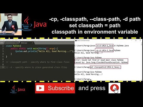 Compile & Run Java Code from any directory (Practical Demo - -classpath, -cp, -d, set classpath)