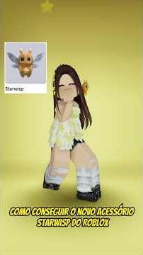 COMO CONSEGUIR O NOVO ACESSÓRIO GRÁTIS ''Starwisp'' DO ROBLOX