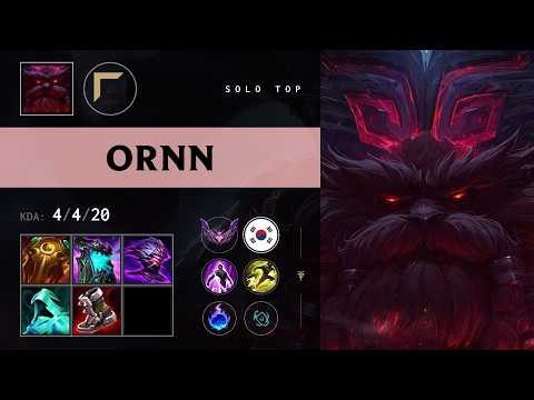 Ornn Top vs Ambessa - KR Master Patch 26.20