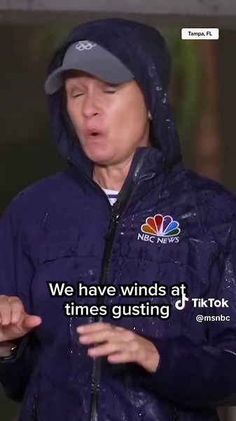NBC News' Stephanie Gosk feeling the brunt of Hurricane Milton in Tampa, FL.
