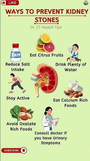 Simple Ways to Prevent Kidney Stones Naturally | Dr. ZT’s Health Tips #healthtips