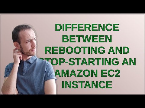 Difference between rebooting and stop-starting an amazon EC2 instance