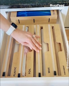 This team will make sure you have @absolutelysimplified your home! Get the wrap organizer here: https://amzn.to/36fqKsE and bins here: https://bit.ly/3NZvQKB We hope you love the products we recommend! Just so you know, BuzzFeed may collect a share of sales from any links in this video description. | Tasty