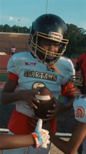 Christian Oliver throws a dot Stonecrest Spartans 9u #viral #youthfootball #kidsfootball #tiktok