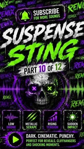 Suspense Sting Sound Effect Part 10 | Terror Build Up SFX